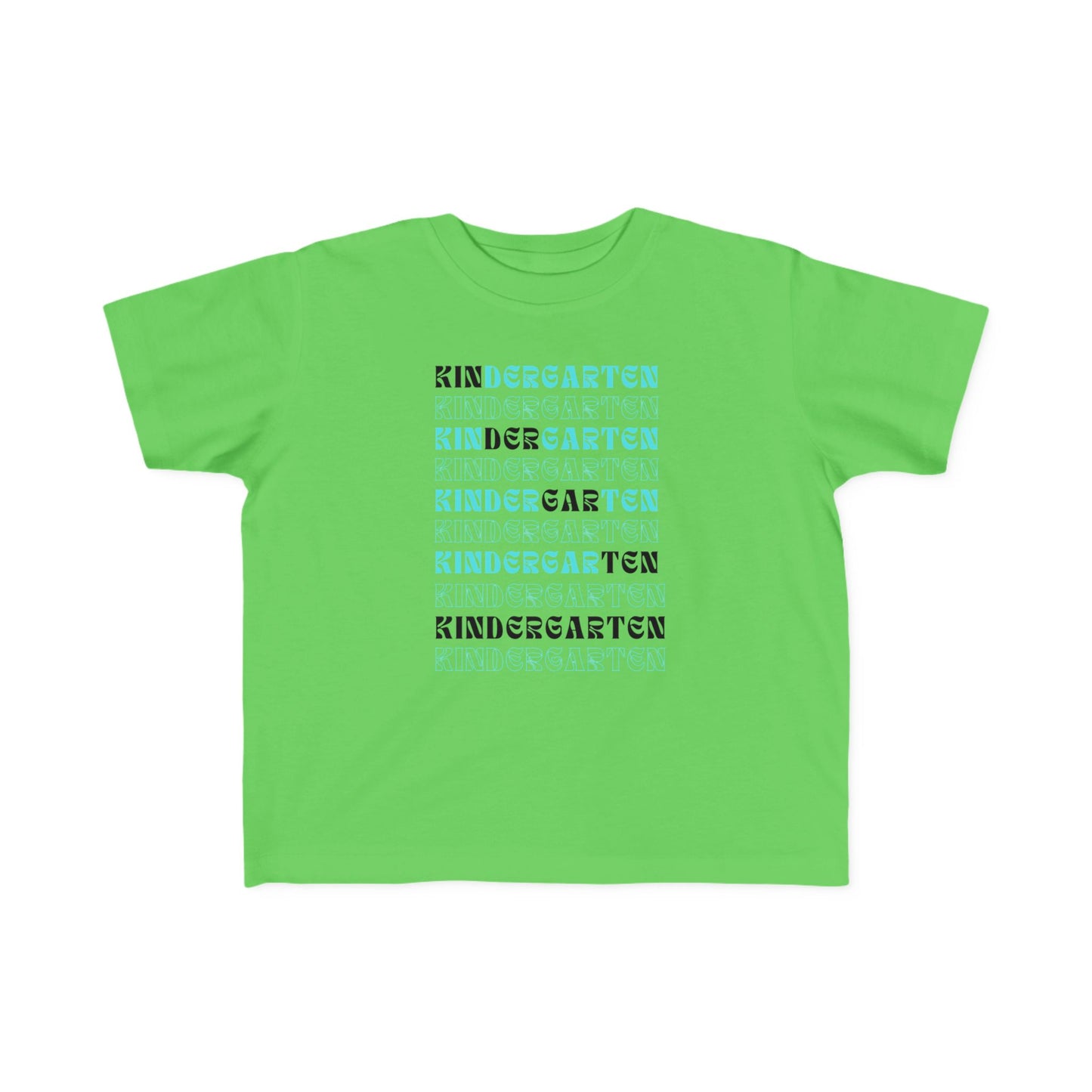 Kin-der-gar-ten Boy Toddler Fine Jersey Tee- Kindergarten Boy Special
