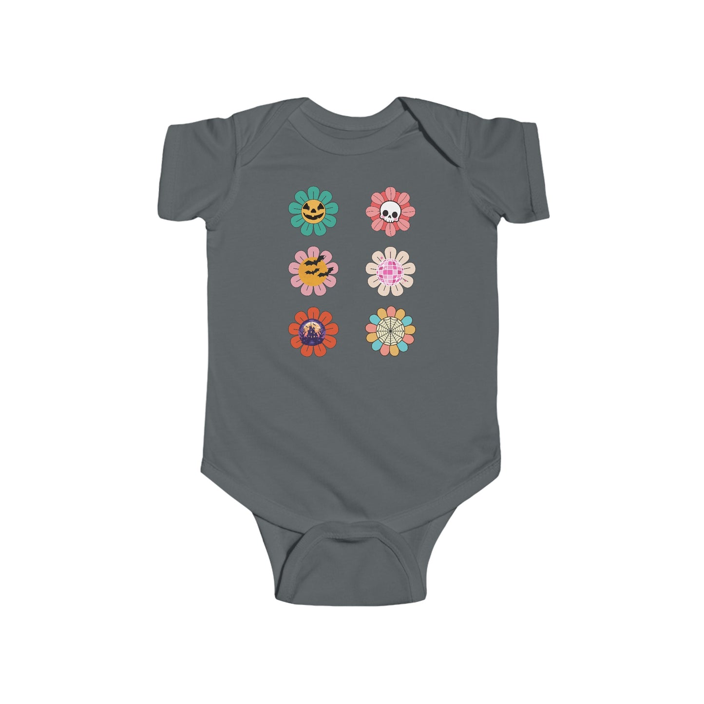 Floral Jack O‘Lantern Jersey Bodysuit