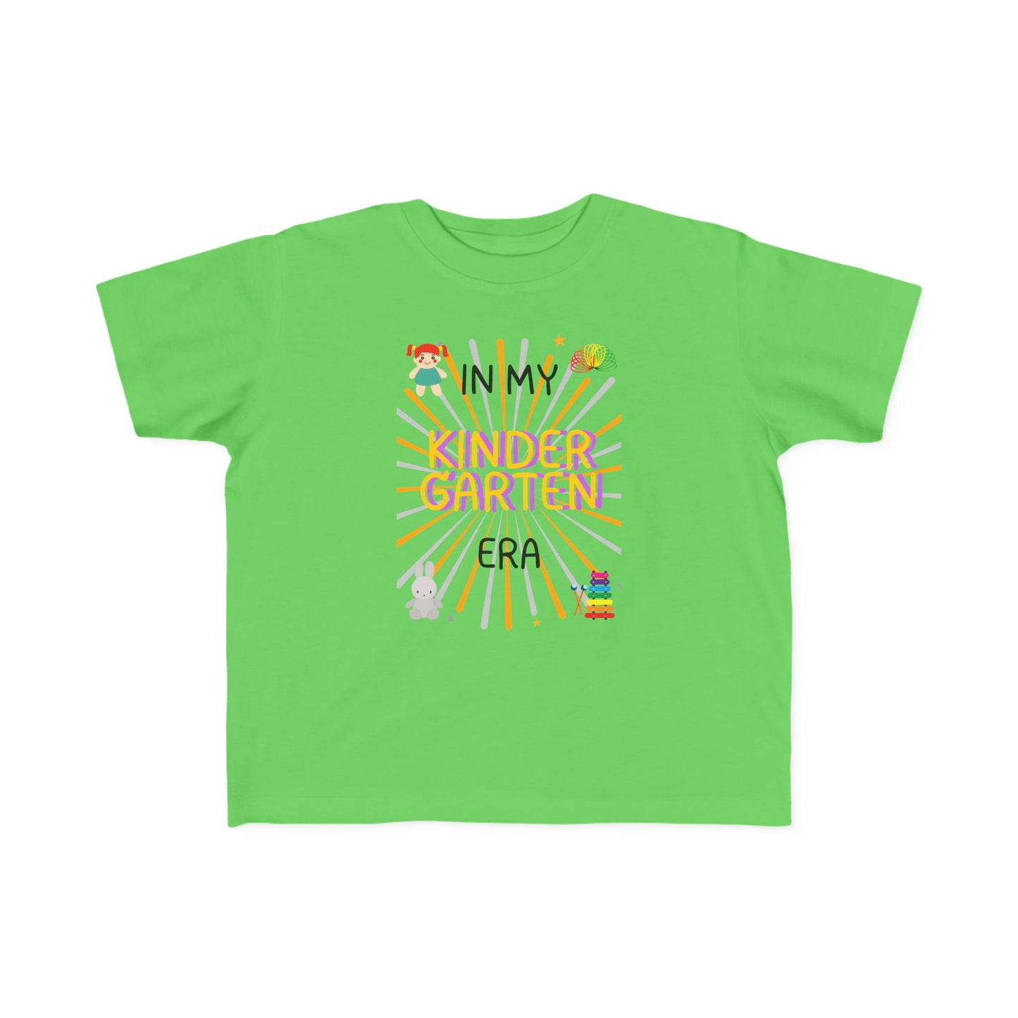 In My Kindergarten Girl Toddler Fine Jersey Tee