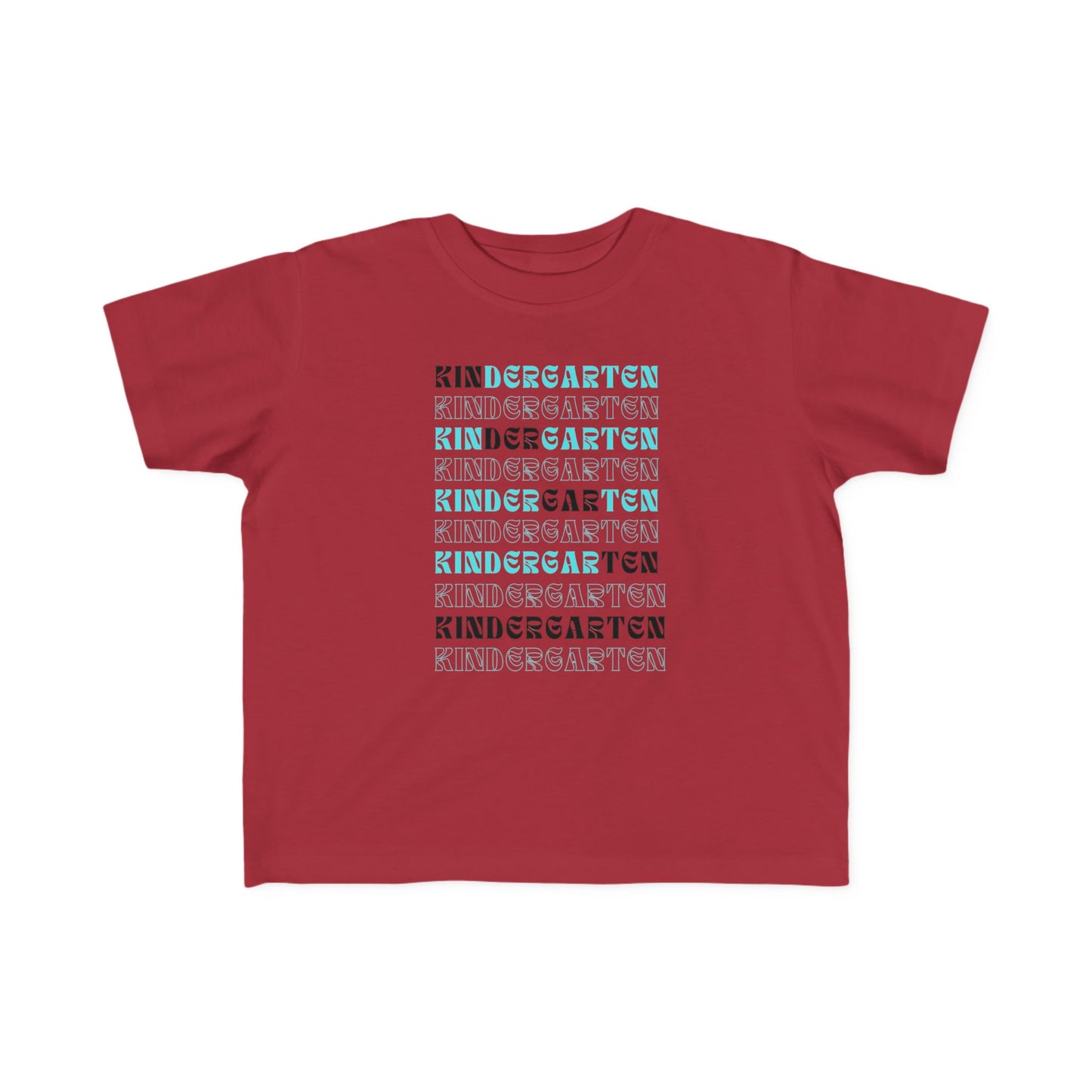 Kin-der-gar-ten Boy Toddler Fine Jersey Tee- Kindergarten Boy Special