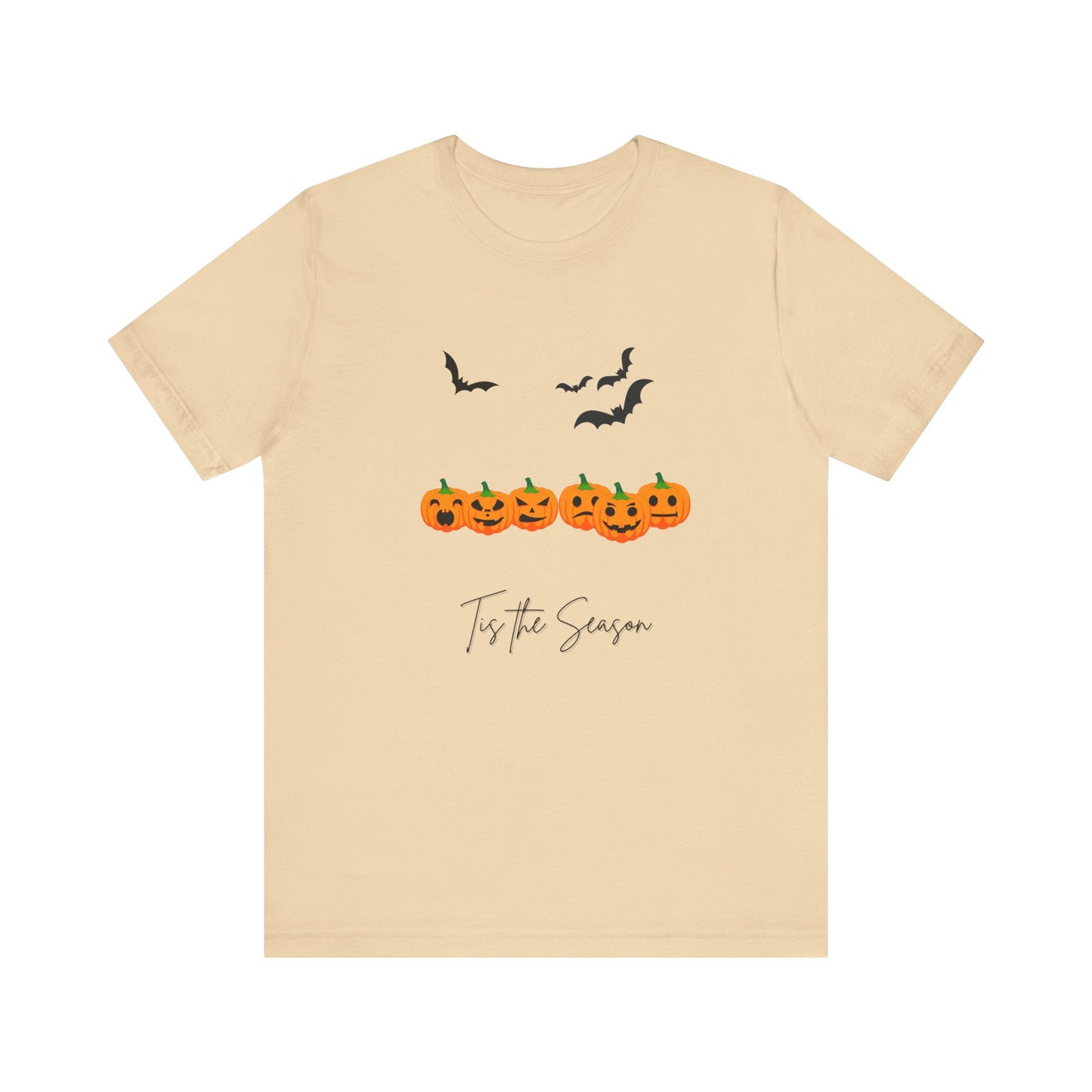 Tis The Season Halloween Golden Pumpkins Unisex Jersey Short Sleeve Tee