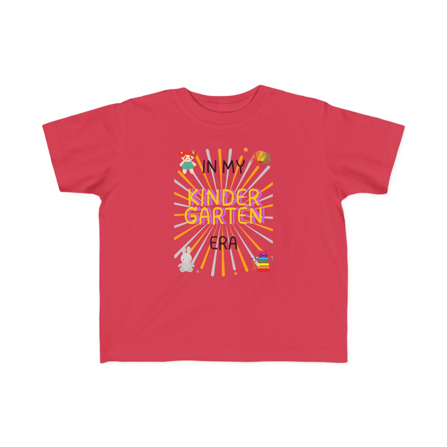 In My Kindergarten Girl Toddler Fine Jersey Tee