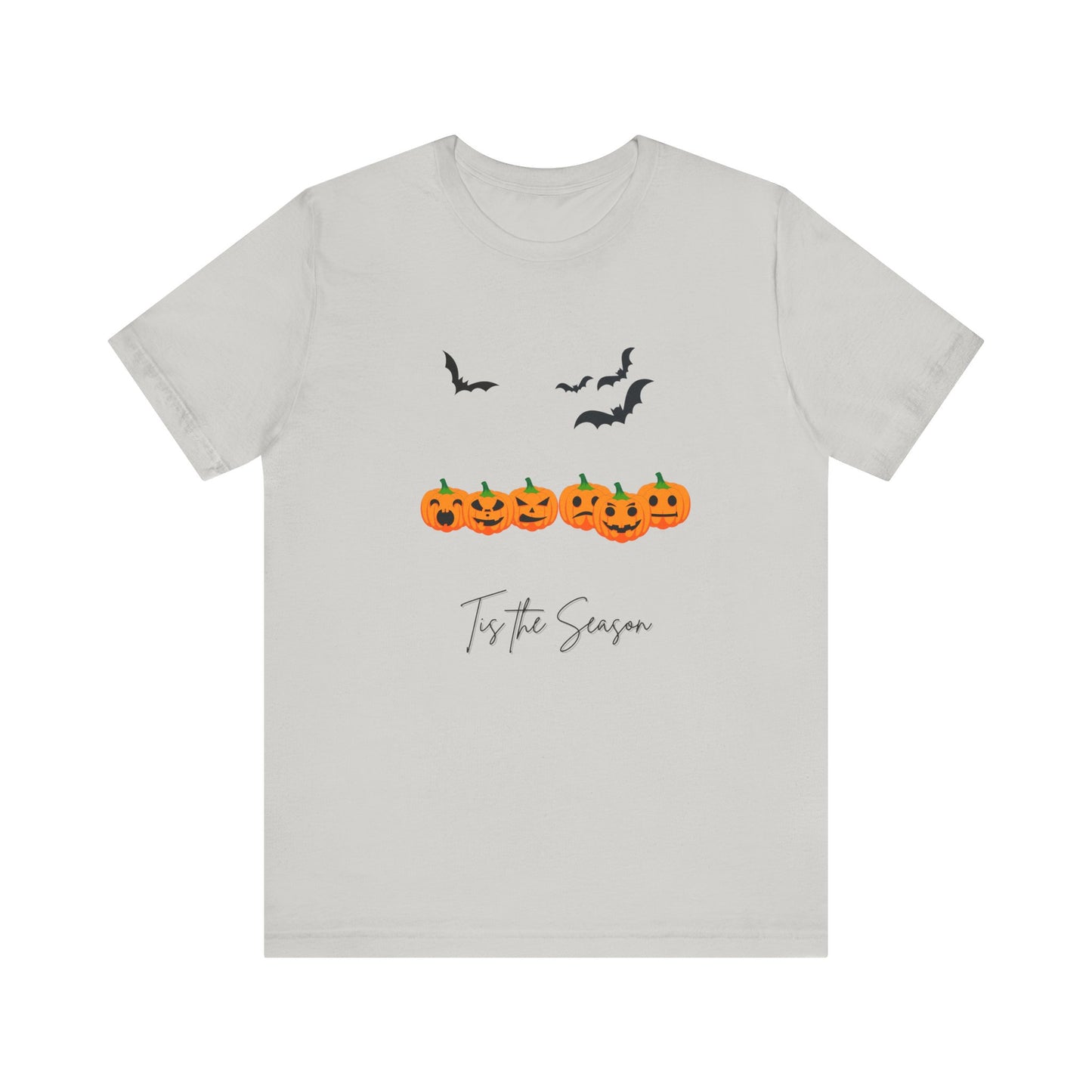 Tis The Season Halloween Golden Pumpkins Unisex Jersey Short Sleeve Tee