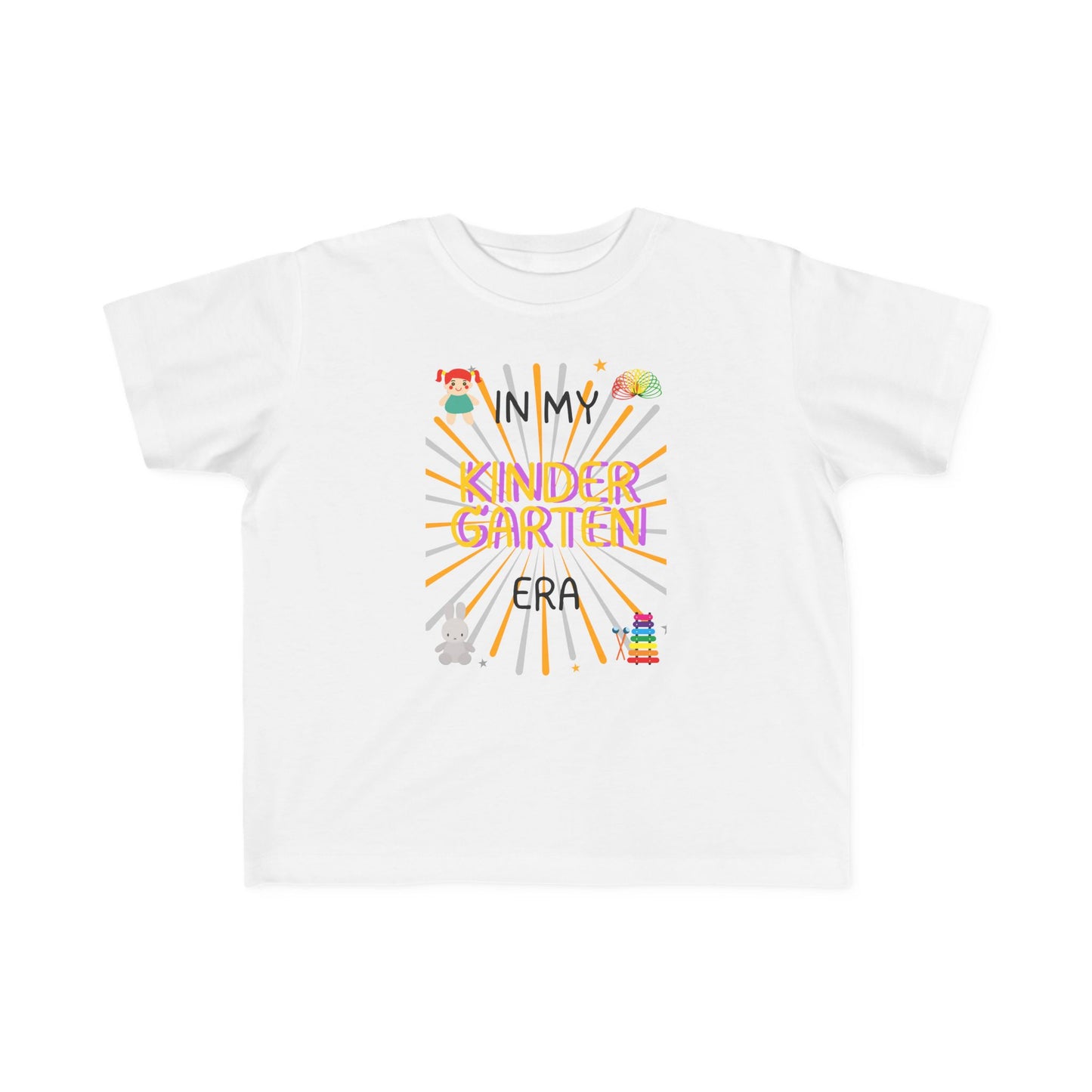 In My Kindergarten Girl Toddler Fine Jersey Tee