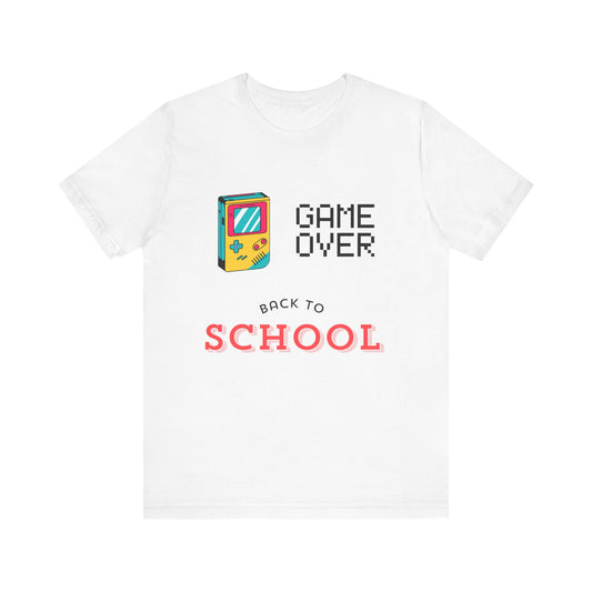 Game Over Back to School Jersey Short Sleeve Tee