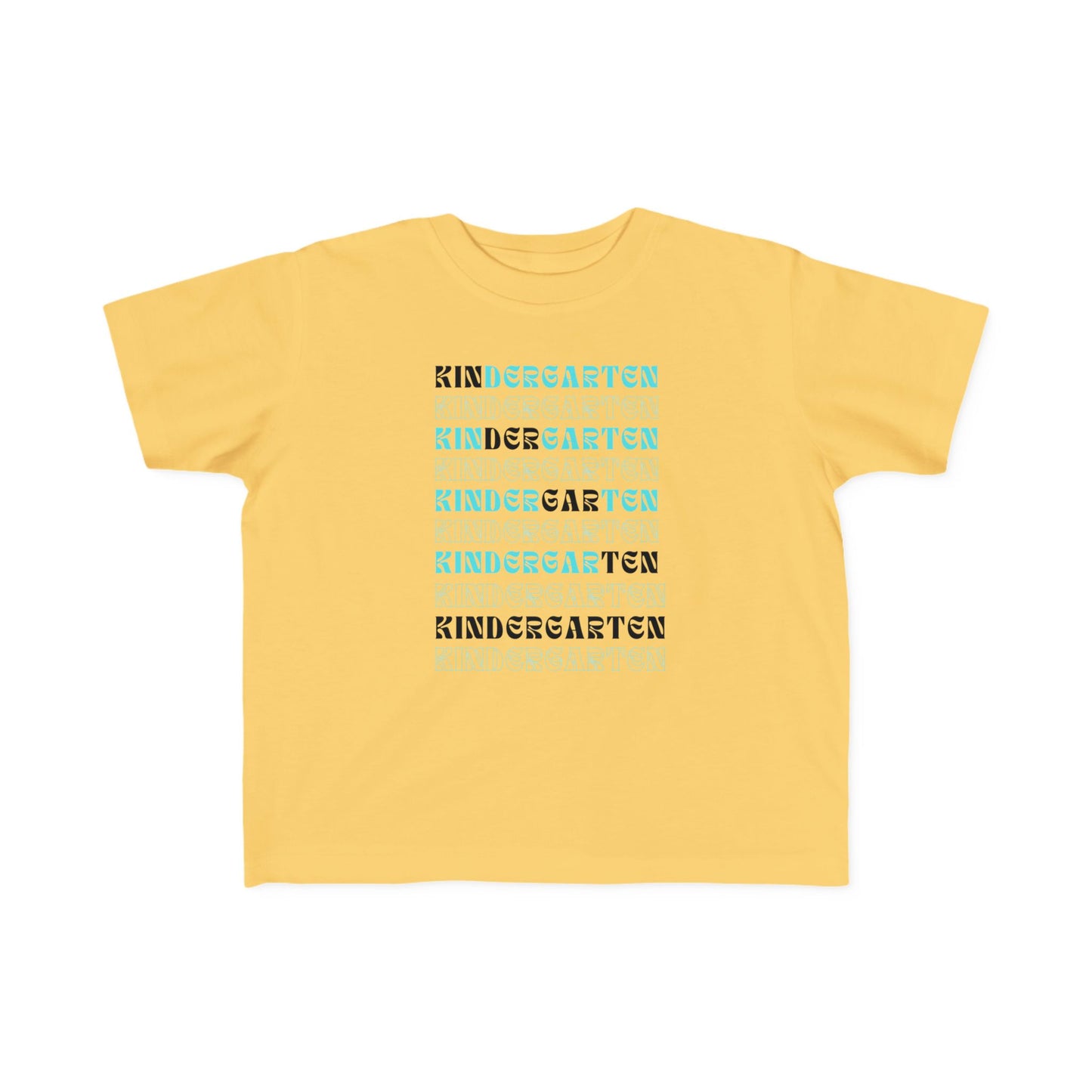 Kin-der-gar-ten Boy Toddler Fine Jersey Tee- Kindergarten Boy Special
