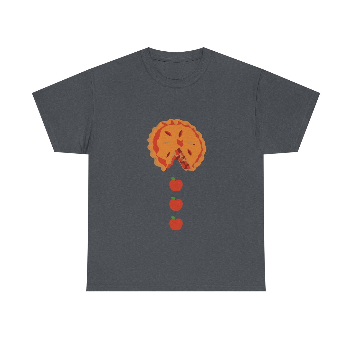 Apple Pacman Unisex Tee - Fun Fall Thanksgiving Theme Shirt