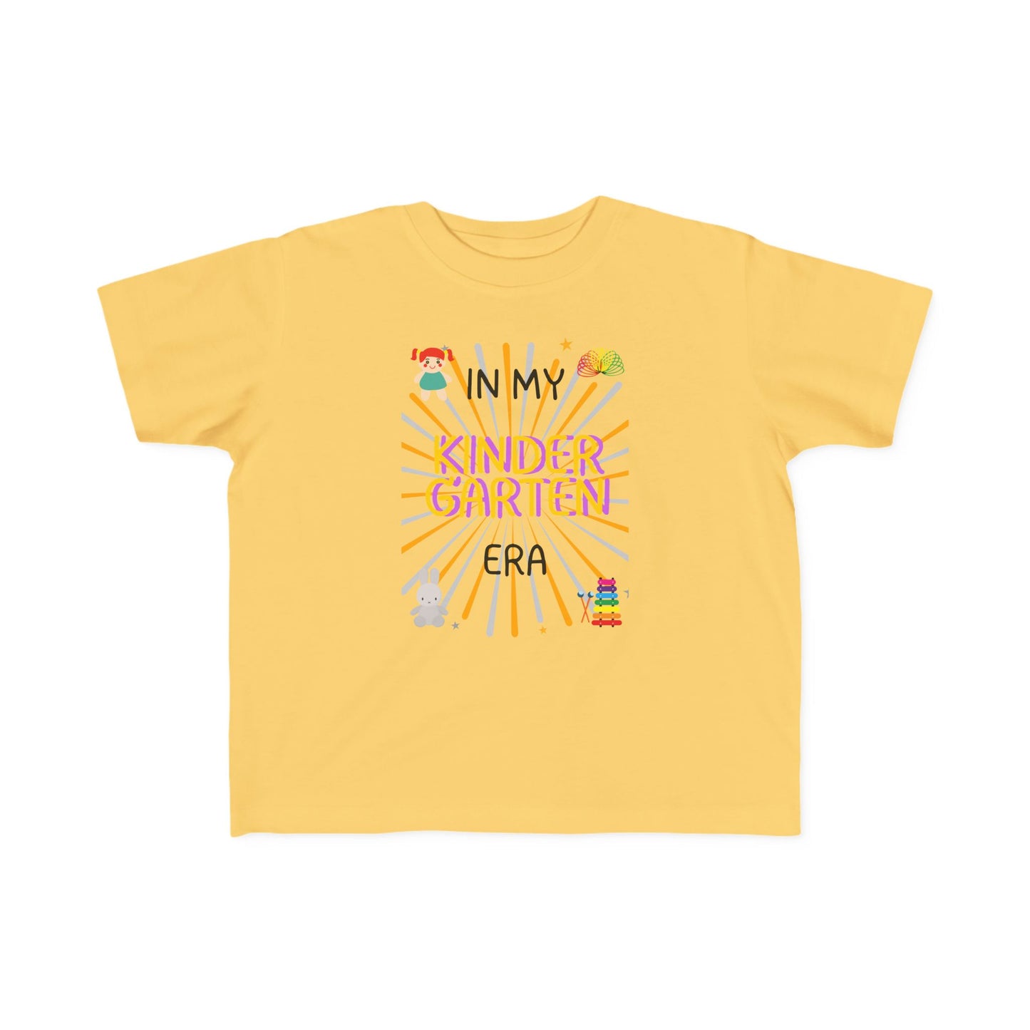 In My Kindergarten Girl Toddler Fine Jersey Tee