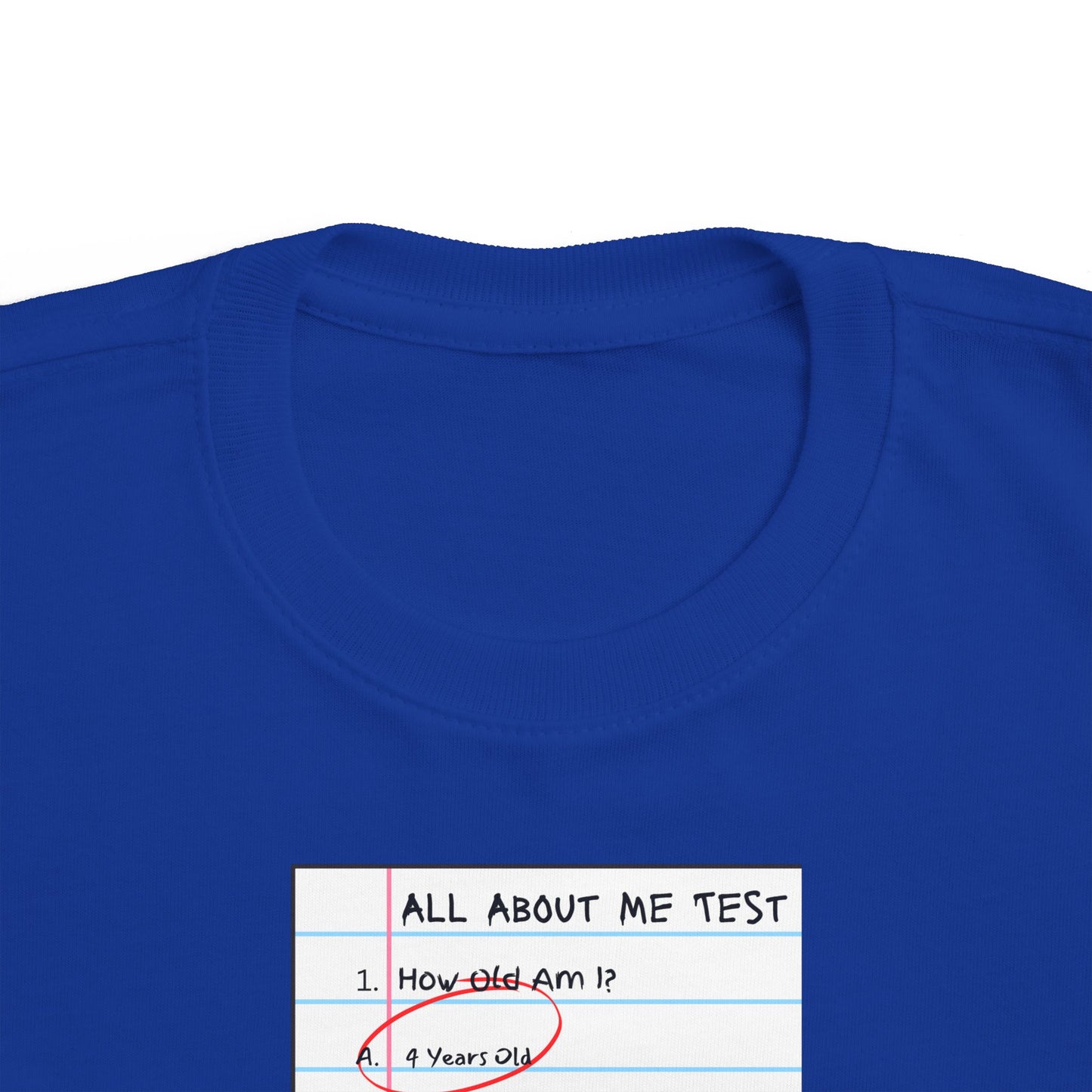 All About Me Test Pre-K Toddler Fine Jersey Tee