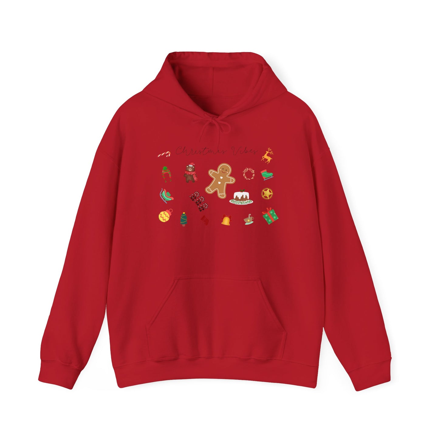 Christmas Vibes Sweatshirt, Merry Christmas, Christmas RETRO Outfit  Hooded Sweatshirt