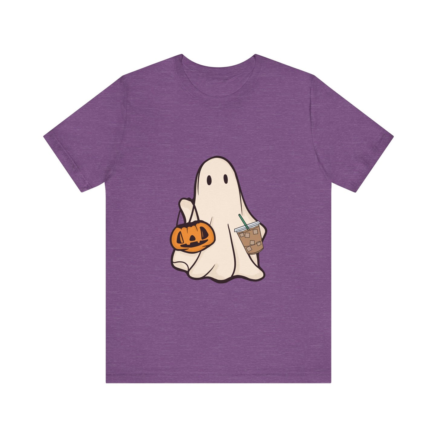 Сute Ghost Coffee Shirt Unisex Jersey Short Sleeve Tee