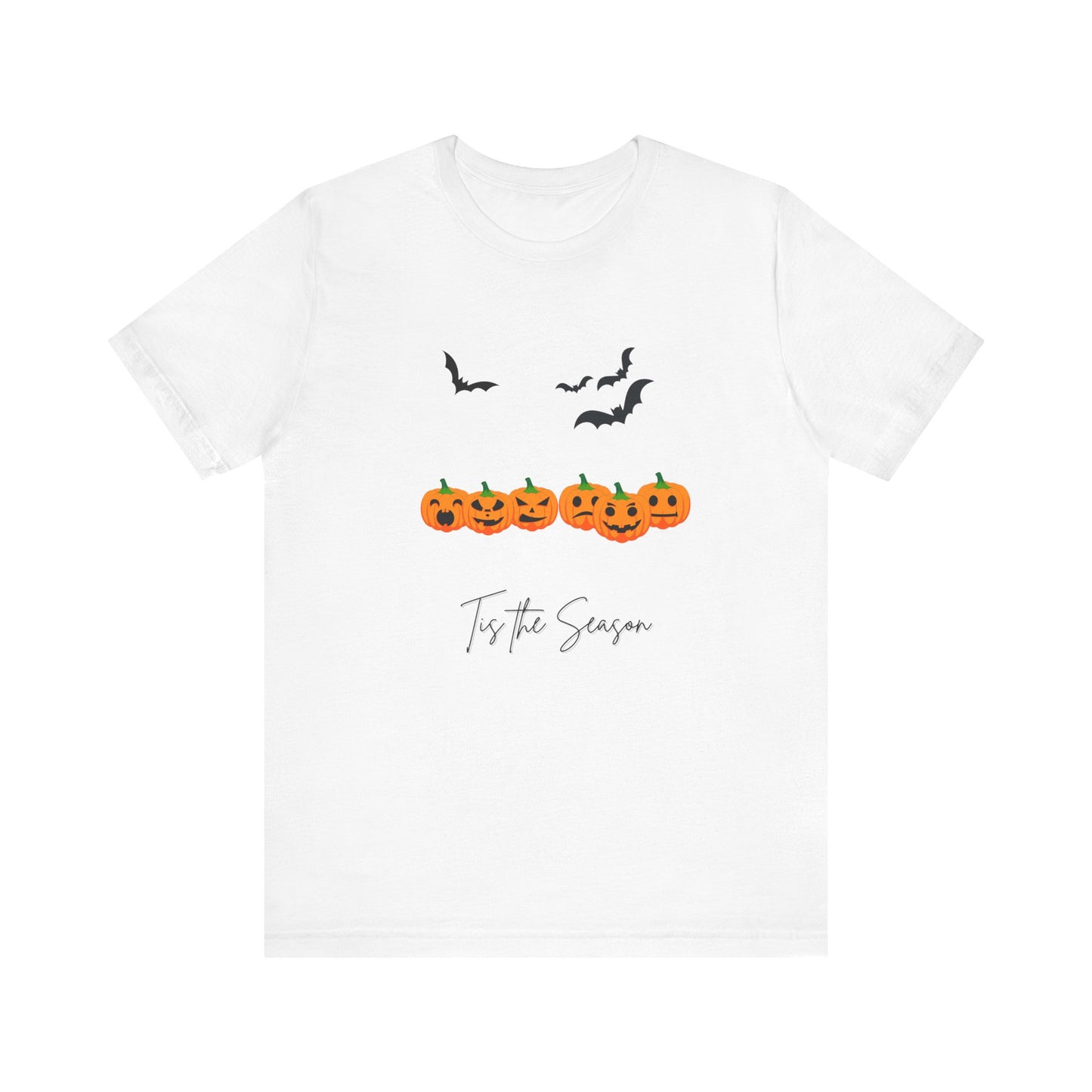 Tis The Season Halloween Golden Pumpkins Unisex Jersey Short Sleeve Tee