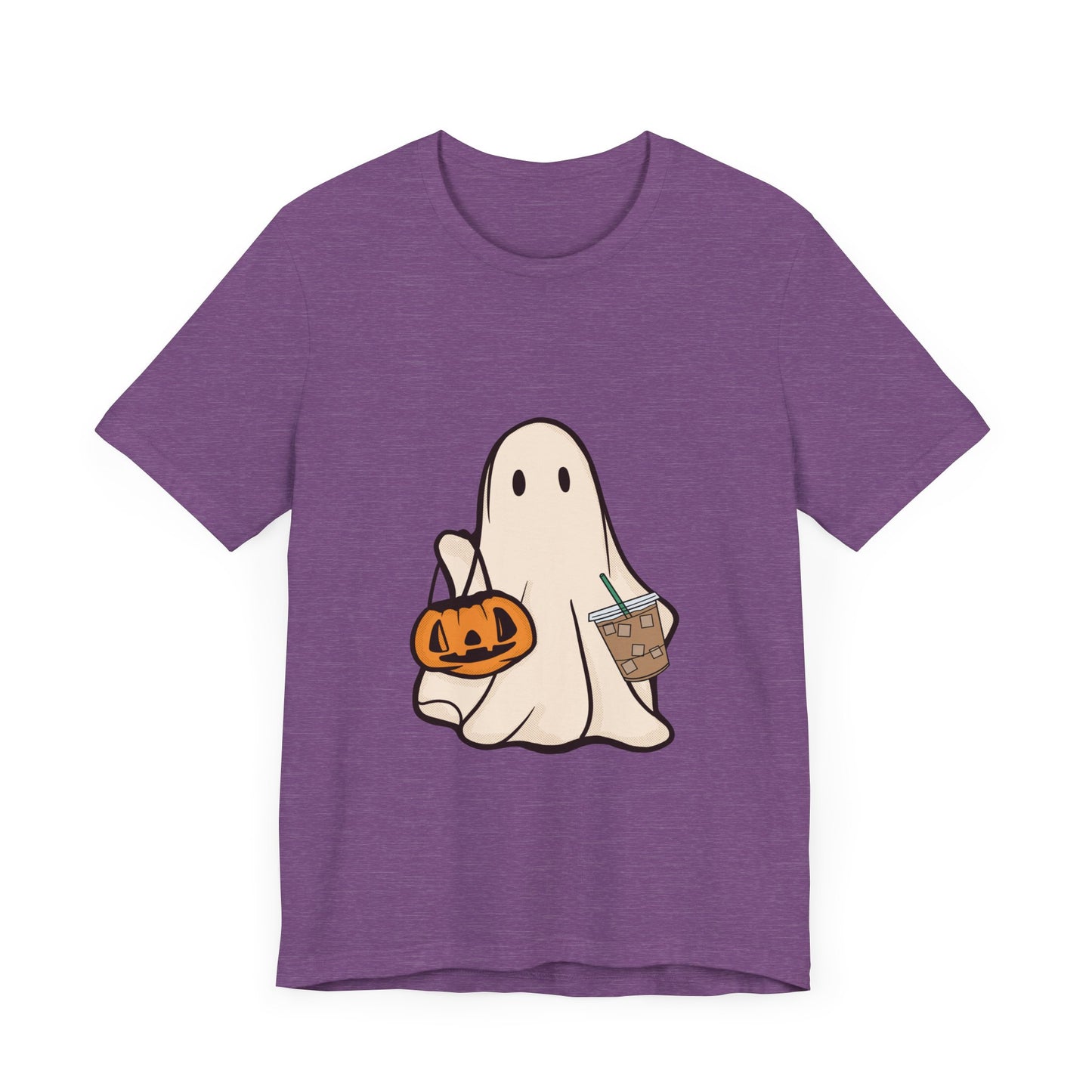 Сute Ghost Coffee Shirt Unisex Jersey Short Sleeve Tee