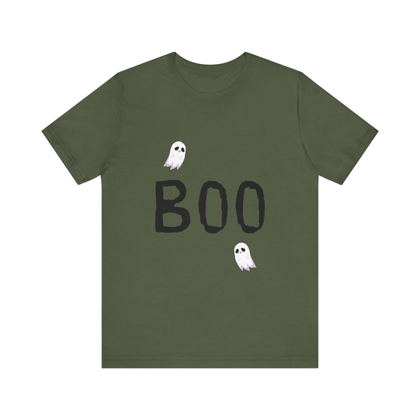 Boo + Ghosts Halloween Unisex Jersey Short Sleeve Tee