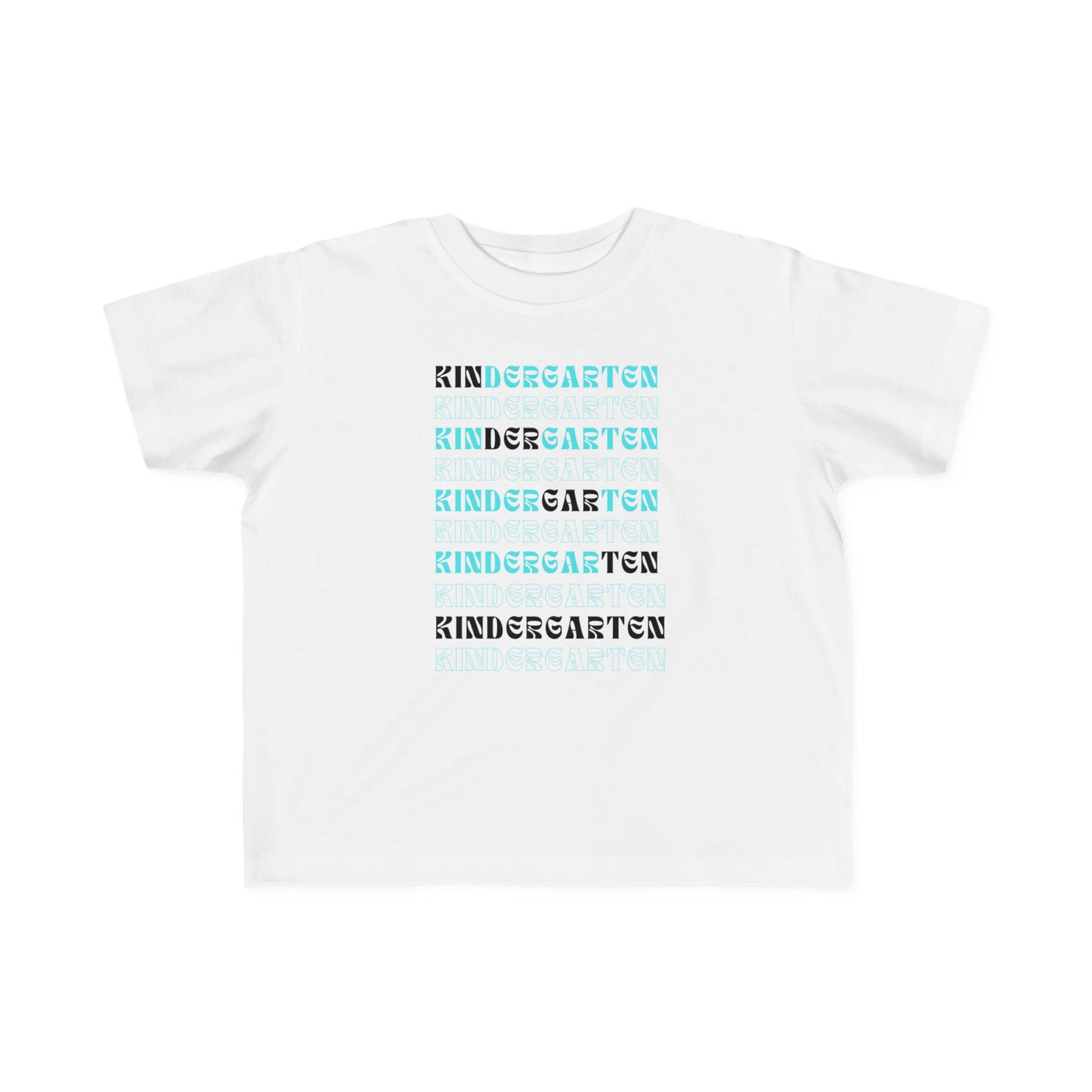 Kin-der-gar-ten Boy Toddler Fine Jersey Tee- Kindergarten Boy Special
