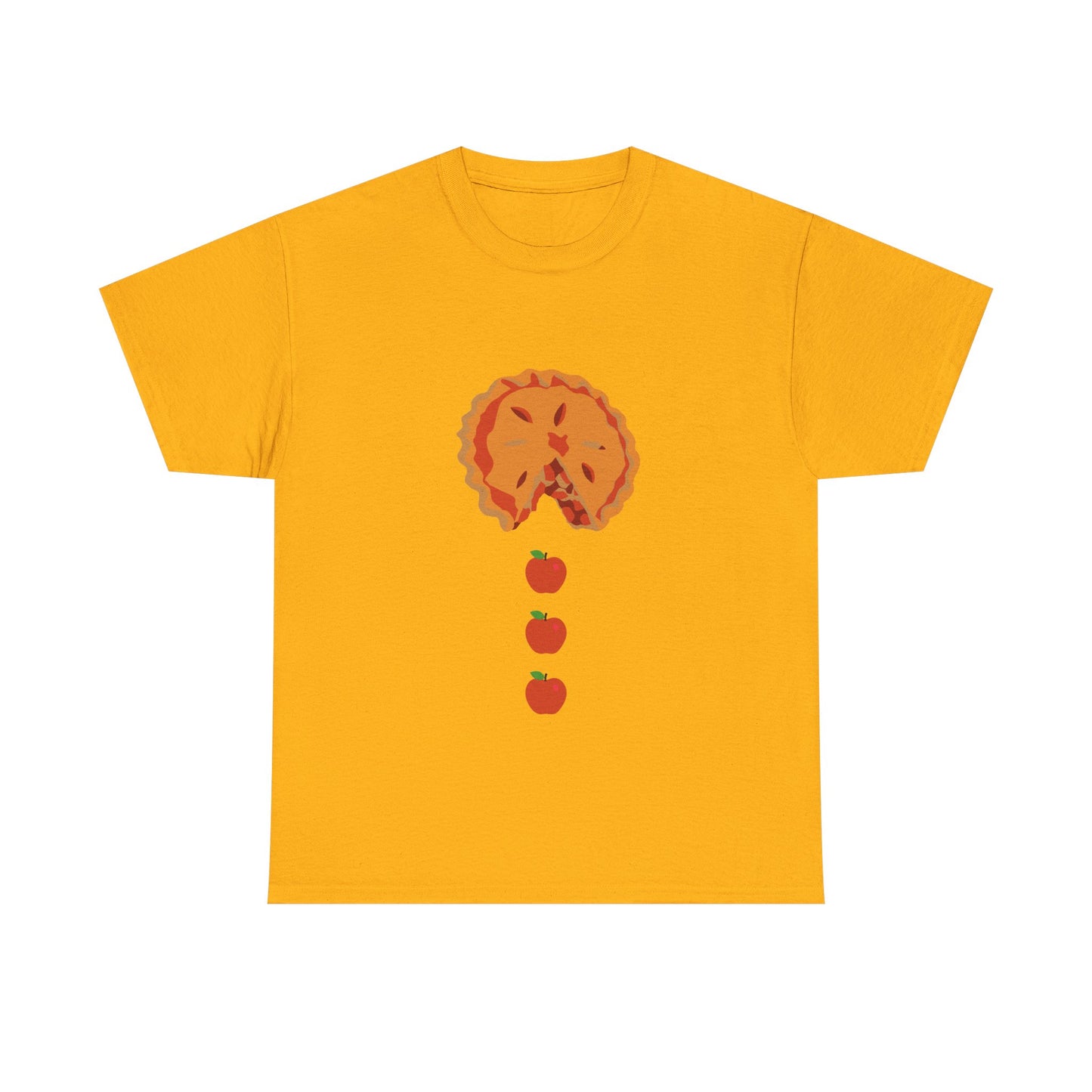 Apple Pacman Unisex Tee - Fun Fall Thanksgiving Theme Shirt