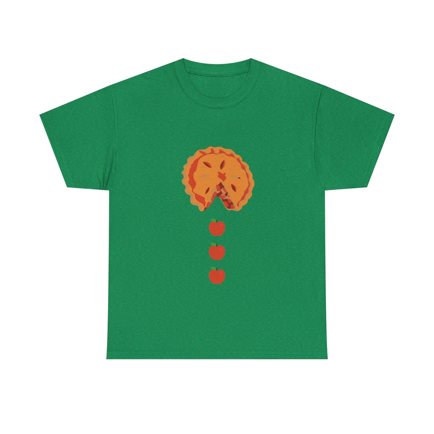 Apple Pacman Unisex Tee - Fun Fall Thanksgiving Theme Shirt