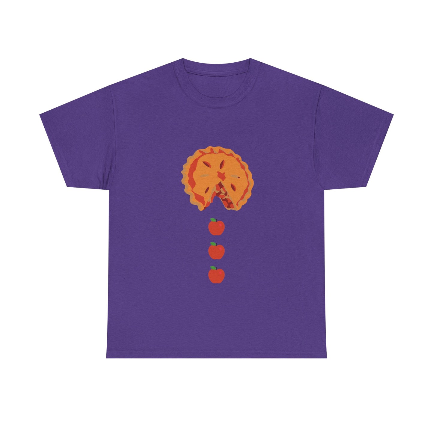 Apple Pacman Unisex Tee - Fun Fall Thanksgiving Theme Shirt