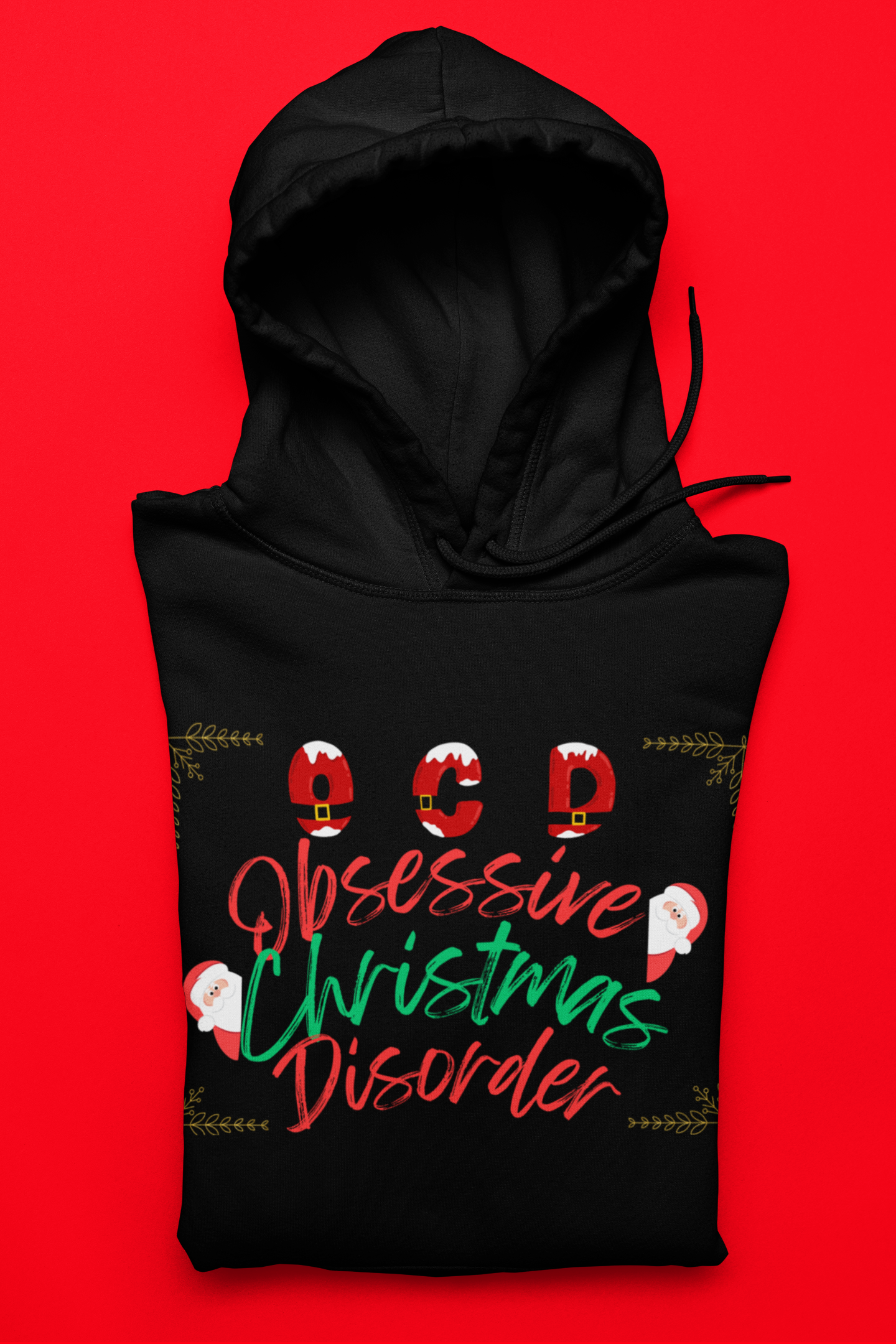 OCD(Obsessive Christmas Disorder) Hoodie, Christmas Hoodie, Christmas Family Hoodies, OCD Hoodie, Christmas Gift Hooded Sweatshirt