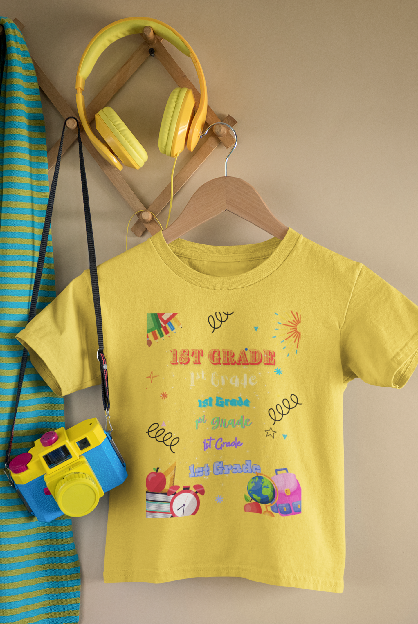 1st Grade Kids Heavy Cotton Tee - Fun Back-to-School Shirt