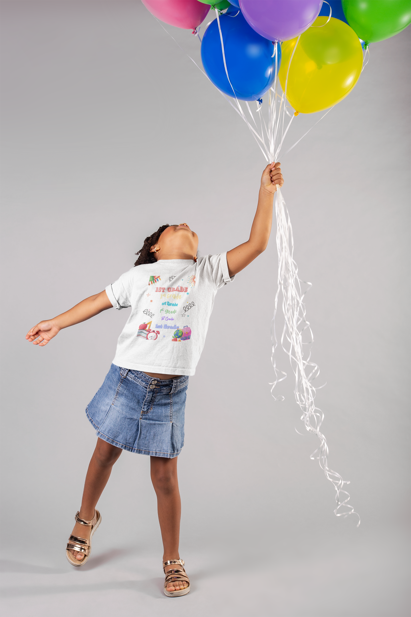 1st Grade Kids Heavy Cotton Tee - Fun Back-to-School Shirt