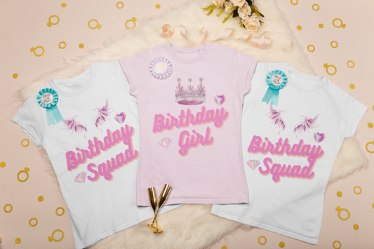 birthday girl shirt, Birthday squad shirt, birthday girl party shirts, Matching Family Birthday Girl tee, Birthday Queen Tee