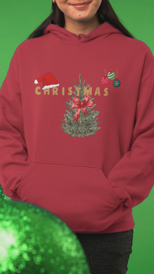 Christmas Vibes Sweatshirt, Retro Christmas Shirt, Womens Christmas Sweatshirt, Christmas Gift, Holiday Sweater, Winter Sweater, Xmas TshirtHooded Sweatshirt