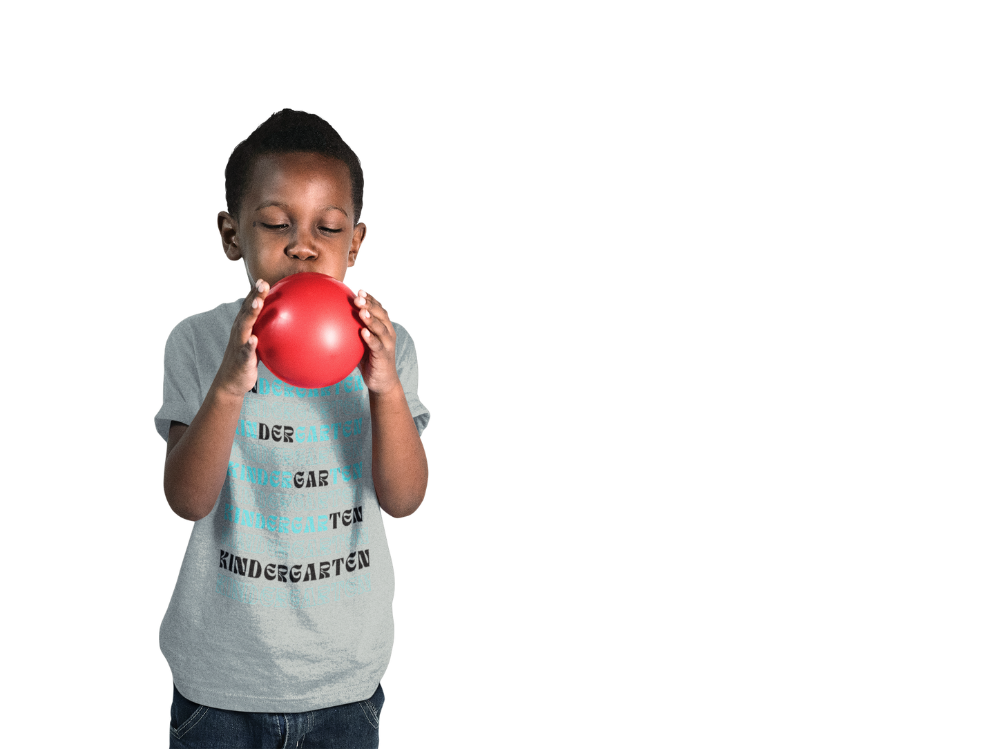 Kin-der-gar-ten Boy Toddler Fine Jersey Tee- Kindergarten Boy Special
