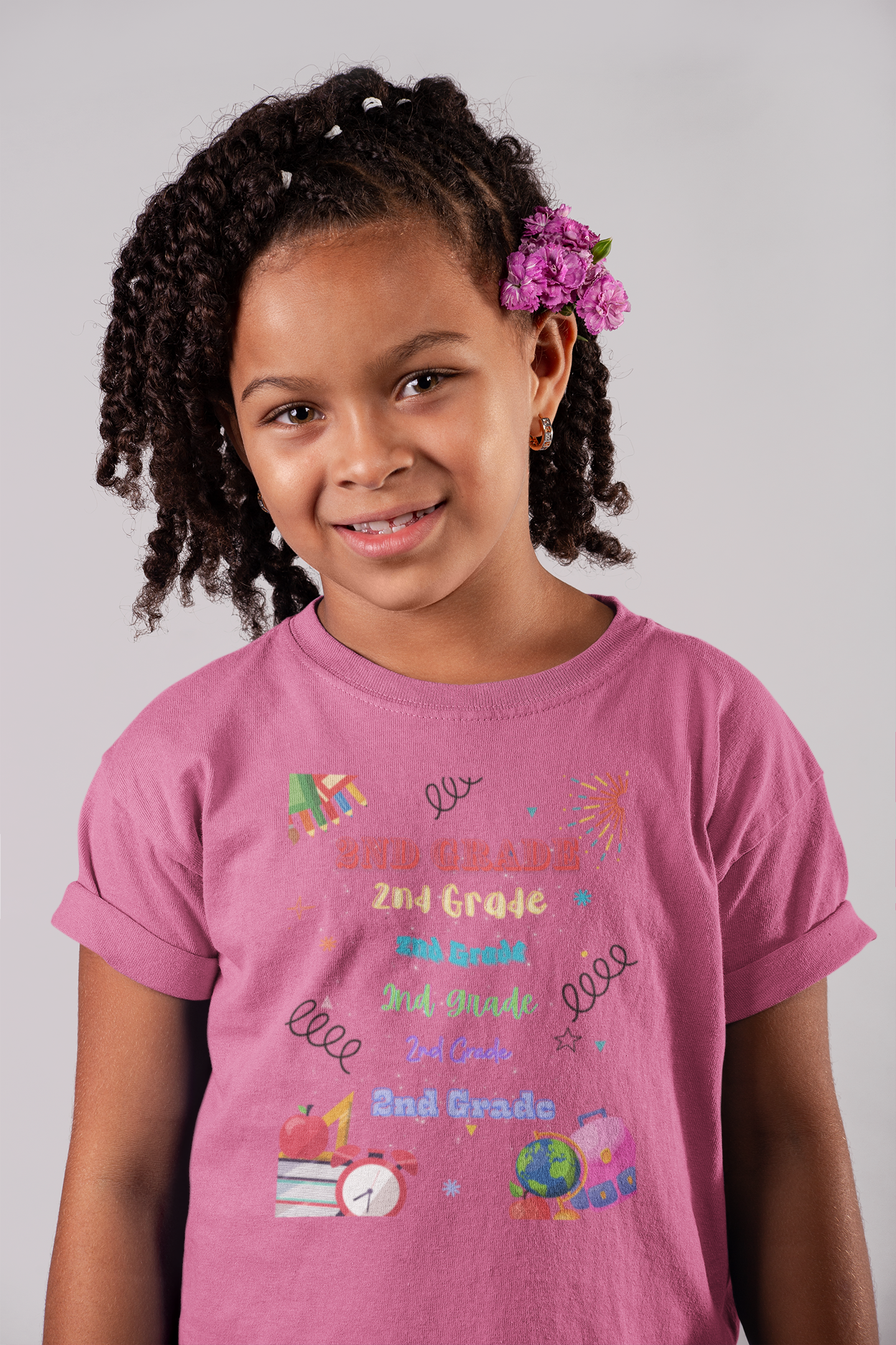 2nd Grade Kids Tee Fun & Colorful Heavy Cotton™ Shirt