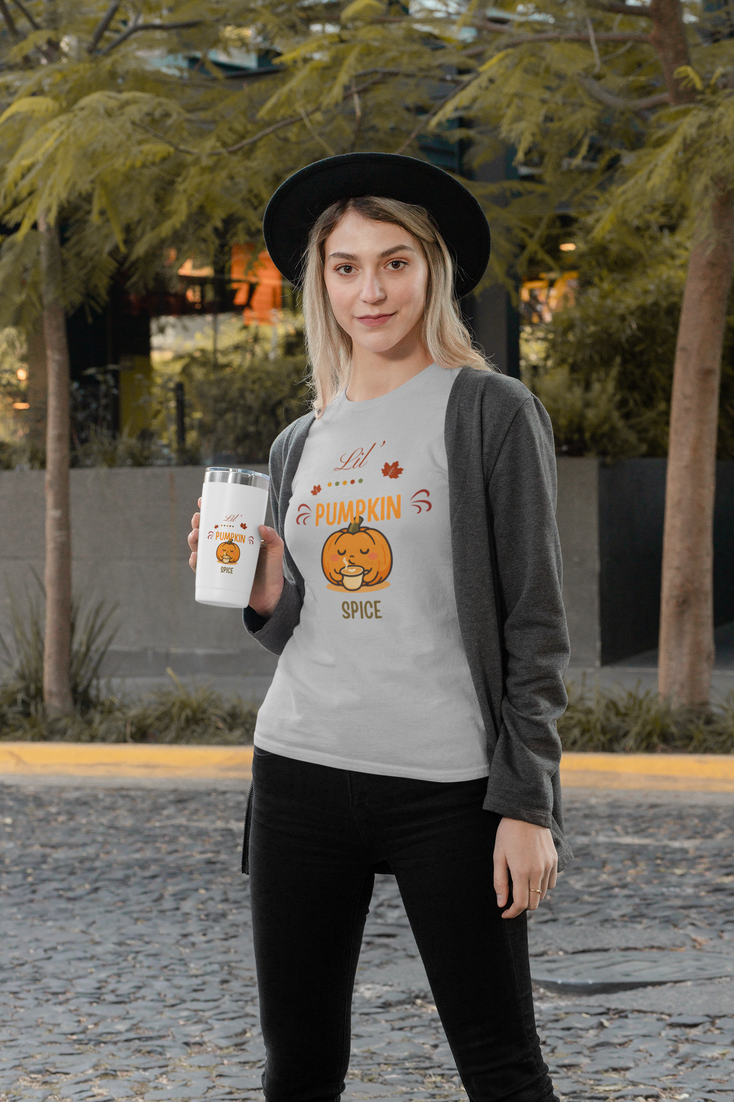🍂 Lil’ Pumpkin Spice Adult Tee ☕