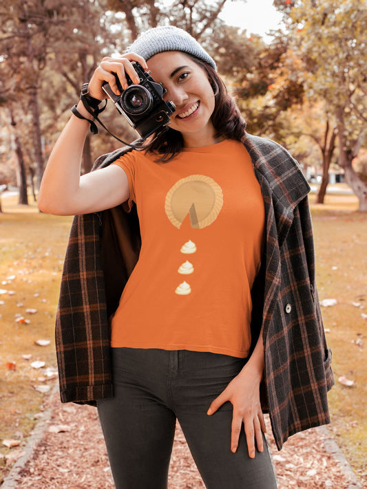 Gaming Halloween Pacman Pumpkin Pie T-Shirt